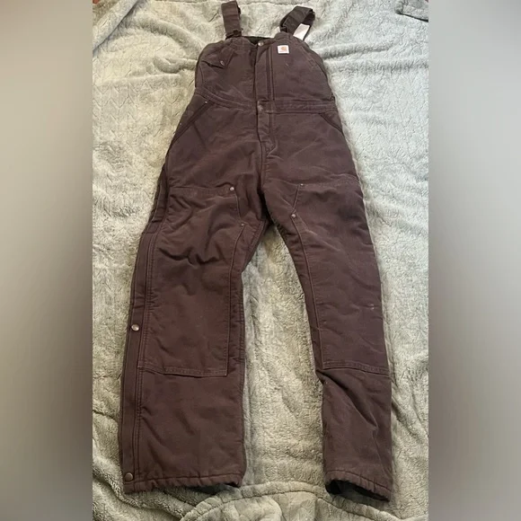 Carhartt Women’s Weathered Duck Insulated Biberall - Picture 1 of 16